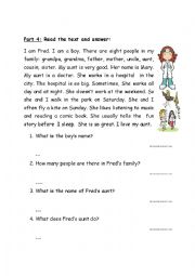 English Worksheet: food