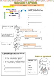 English Worksheet: Frequency adverbs