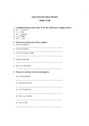 English Worksheet: verb to be exercises