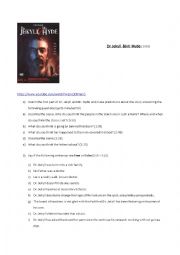 English Worksheet: Dr Jekyll & My Hyde