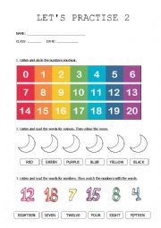 English Worksheet: Lets practise 2