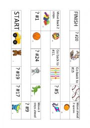 English Worksheet: Demonstrative Pronouns Boardgame