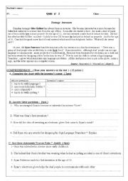 English Worksheet:   Teenage inventors