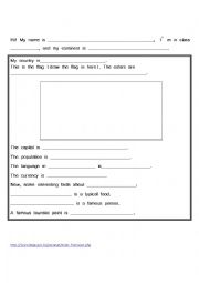 English Worksheet: Countries Presentation