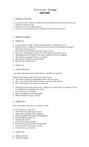 English Worksheet: Forrest Gump