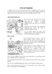 English Worksheet: Type of parishes