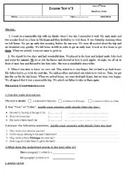 English Worksheet: EXAM