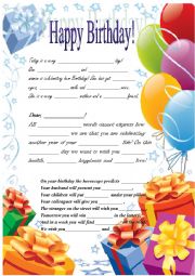 birthday certificate