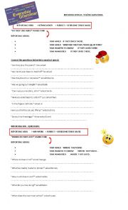 English Worksheet: REPORTED SPEECH