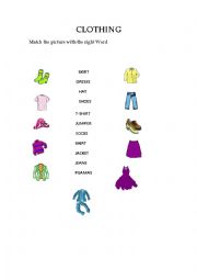 English Worksheet: Clothes