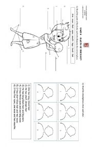 English Worksheet: parts of the body