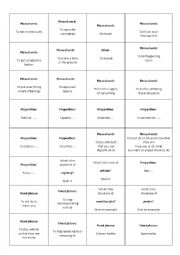 English Worksheet: FCE Grammar and vocabulary revision cards 2