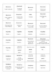 FCE Grammar and vocabulary revision cards 2