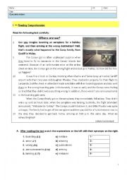 A Strange Trip - means of transport & transit words - 8th Grade Test