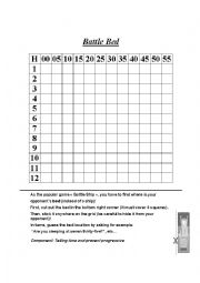 English Worksheet: Battle Bed