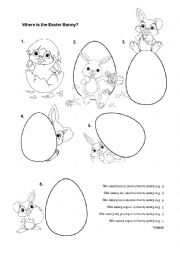 English Worksheet: Where is the Easter Bunny?