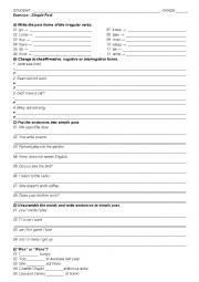 English Worksheet: Exercise - Simple Past