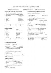 English Worksheet: Quiz