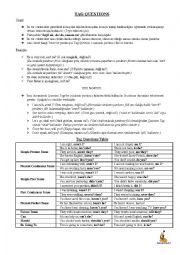 English Worksheet: Tag Questions