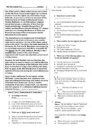 English Worksheet: TEOG EXAM (8.2.1) 