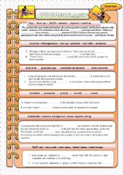 VOCABULARY 1 RELATED TO BAC STUDENTS 