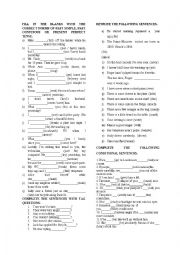 English Worksheet: worksheet