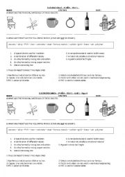 English Worksheet: Vocabulary technical schools - Materials