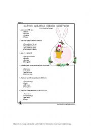 English Worksheet: easter questions