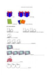 English Worksheet: Singular/ Plural Worksheet for kids