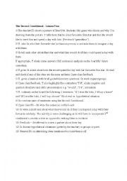 English Worksheet: The Second Conditional - Guided discovery