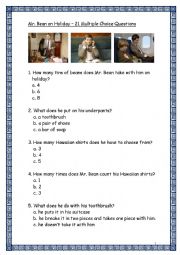 Mr. Bean On Holiday - 21 Multiple Choice Questions