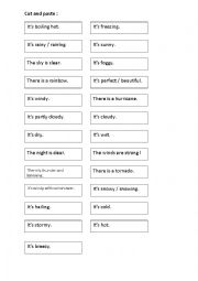 English Worksheet: Whats the weather like today?