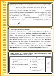 English Worksheet: 7th form End of term test n2 (part 2)