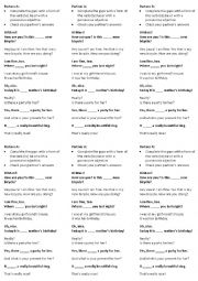 Possessive Pronouns - Tandem Activity