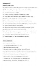 English Worksheet: merlin