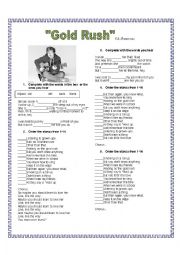 English Worksheet: Gold Rush (Ed Sheeran)