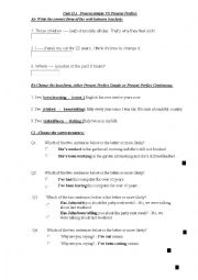 English Worksheet: present perfect