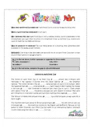 English Worksheet: April Fools Day - 5 Exercises + Key