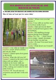 English Worksheet: the simple past: regular and irregular verbs - lesson plan +grammar