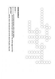 English Worksheet: Animal crossword