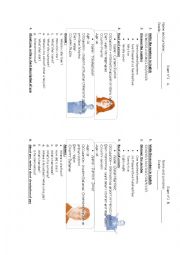 exam for his / her questions and numbers