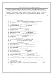 unit 3 bac students ( vocabulary consolidation )