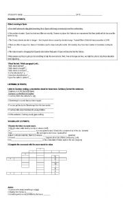 English Worksheet: Natural Disasters-Crime-Future