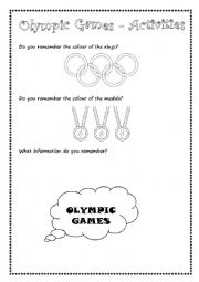English Worksheet: Olympic Games - Brazil 2016