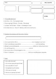 English Worksheet: Grammar Quiz