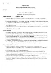 English Worksheet: Passive Voice Explanation for Intermediate Students