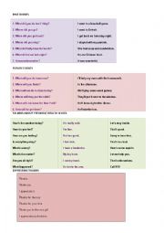 English Worksheet: Common phrases