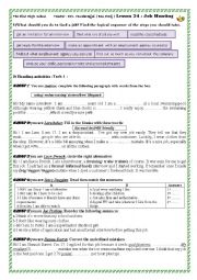 English Worksheet: lesson 24 Job Hunting 