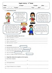 English Worksheet: Introductions and presentations