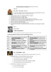English Worksheet: GREAT MYSTERIES OF OUR WORLD ACTIVITIES